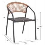 ΣΕΤ ΤΡΑΠΕΖΑΡΙΑΣ 5ΤΜΧ ADAM HM10859 01 ΚΑΡΕΚΛΕΣ ΜΕΤΑΛΛΙΚΕΣ ΤΡΑΠΕΖΙ 120x70εκ ΓΚΡΙ c546406