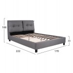 ΣΕΤ ΚΡΕΒΑΤΟΚΑΜΑΡΑΣ 6ΤΜΧ CARLY HM10884 05 ΜΕΛΑΜΙΝΗ ΛΕΥΚΗ-ΥΦΑΣΜΑ ΓΚΡΙ c546410