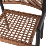 ΣΕΤ ΤΡΑΠΕΖΑΡΙΑΣ 5ΤΜΧ KERLY HM10833 10 ΑΛΟΥΜ ΣΚΟΥΡΟ ΓΚΡΙ--POLYWOOD--P E RATTAN ΜΠΕΖ c546413