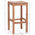 ΣΕΤ ΤΡΑΠΕΖΙ ΜΕ 4 ΣΚΑΜΠΟ ΜΠΑΡ NIKOL HM10916 ΞΥΛΟ TEAK ΣΕ ΦΥΣΙΚΟ ΧΡΩΜΑ c546446