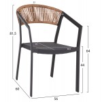 ΣΕΤ ΤΡΑΠΕΖΑΡΙΑΣ 5ΤΜΧ TABER HM10832 01 ΚΑΡΕΚΛΕΣ ΤΡΑΠΕΖΙ ΑΛΟΥΜ -POLYWOOD-ΓΚΡΙ c546450