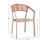 ΣΕΤ ΤΡΑΠΕΖΑΡΙΑΣ 5ΤΜΧ TABER HM10832 03 ΚΑΡΕΚΛΕΣ ΤΡΑΠΕΖΙ ΑΛΟΥΜ -POLYWOOD-ΣΑΜΠΑΝΙ c546451