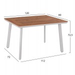 ΣΕΤ ΤΡΑΠΕΖΑΡΙΑΣ 5ΤΜΧ TABER HM10837 02 ΚΑΡΕΚΛΕΣ ΤΡΑΠΕΖΙ ΑΛΟΥΜ -POLYWOOD--ΛΕΥΚΟ c546454