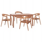 ΣΕΤ ΤΡΑΠΕΖΑΡΙΑΣ ΕΞ ΧΩΡΟΥ 5ΤΜΧ EBENIZER HM10915 ΞΥΛΟ TEAK ΣΕ ΦΥΣΙΚΟ c546458