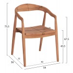ΣΕΤ ΤΡΑΠΕΖΑΡΙΑΣ ΕΞ ΧΩΡΟΥ 5ΤΜΧ EBENIZER HM10915 ΞΥΛΟ TEAK ΣΕ ΦΥΣΙΚΟ c546458