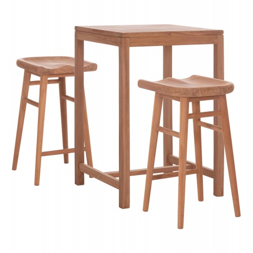 ΣΕΤ ΤΡΑΠΕΖΙ ΜΕ 2 ΣΚΑΜΠΟ ΜΠΑΡ BOLMAR HM10917 ΞΥΛΟ TEAK ΣΕ ΦΥΣΙΚΟ ΧΡΩΜΑ c546459