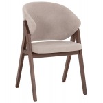 ΚΑΡΕΚΛΑ HANA HM9746 11 RUBBERWOOD ΣΕ ΜΑΥΡΟ ΧΡΩΜΑ-ΓΚΡΙ ΥΦΑΣΜΑ 55 5x60x85Yεκ SET 2τμχ c546496