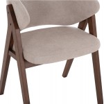 ΚΑΡΕΚΛΑ HANA HM9746 11 RUBBERWOOD ΣΕ ΜΑΥΡΟ ΧΡΩΜΑ-ΓΚΡΙ ΥΦΑΣΜΑ 55 5x60x85Yεκ SET 2τμχ c546496