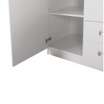ΝΤΟΥΛΑΠΑ 3ΦΥΛΛΗ ΜΕ ΠΑΤΑΡΙ CARLY HM10891 05 ΜΕΛΑΜΙΝΗ ΣΕ ΛΕΥΚΟ 150X55Χ240Υεκ c546510
