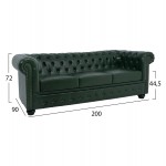 ΣΕΤ ΚΑΝΑΠΕΣ 2ΘΕΣΙΟΣ 3ΘΕΣΙΟΣ HM10911 08 PU ΔΕΡΜΑ Τ CHESTERFIELD ΚΥΠΑΡΙΣΣΙ c546515