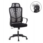 ΚΑΡΕΚΛΑ ΓΡΑΦΕΙΟΥ ELVAR HM1219 01 ΜΑΥΡO MESH--ΒΑΣΗ ΠΟΛΥΠΡΟΠΥΛΕΝΙΟΥ 63x56x125Υεκ c546533