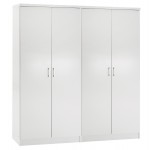 ΣΕΤ 2 ΝΤΟΥΛΑΠΕΣ 2ΦΥΛΛΕΣ JENNA HM11350 05 ΜΕΛΑΜΙΝΗ ΣΕ ΛΕΥΚΟ 160x43x181Υεκ c546547