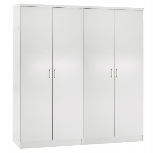 ΣΕΤ 2 ΝΤΟΥΛΑΠΕΣ 2ΦΥΛΛΕΣ JENNA HM11350 05 ΜΕΛΑΜΙΝΗ ΣΕ ΛΕΥΚΟ 160x43x181Υεκ c546547