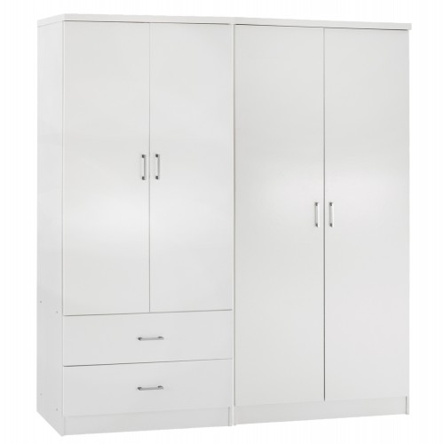 ΝΤΟΥΛΑΠΑ 4-ΦΥΛΛΗ ΜΕ 2 ΣΥΡΤΑΡΙΑ JENNA HM11351 05 ΜΕΛΑΜΙΝΗ ΣΕ ΛΕΥΚΟ 160x43x181Υ c546548