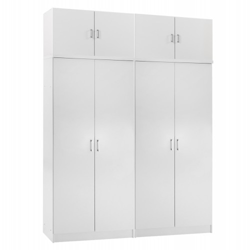 ΣΕΤ 2 ΝΤΟΥΛΑΠΕΣ 2ΦΥΛΛΕΣ ΜΕ ΠΑΤΑΡΙΑ JENNA HM11353 05 ΜΕΛΑΜΙΝΗ ΣΕ ΛΕΥΚΟ 160x43x240Υεκ c546624
