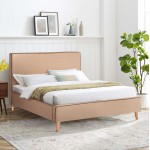 ΚΡΕΒΑΤΙ ΔΙΠΛΟ ΜΕ ΣΤΡΩΜΑ INDRA HM10810 02 ΜΠΕΖ ΥΦΑΣΜΑ--ΓΙΑ ΣΤΡΩΜΑ 160x200εκ c546628