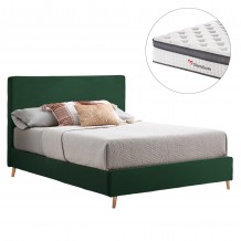 ΚΡΕΒΑΤΙ ΔΙΠΛΟ ΜΕ ΣΤΡΩΜΑ INDRA HM10810 13 ΚΥΠΑΡΙΣΣΙ ΒΕΛΟΥΔΟ--ΓΙΑ ΣΤΡΩΜΑ 160x200εκ c546630