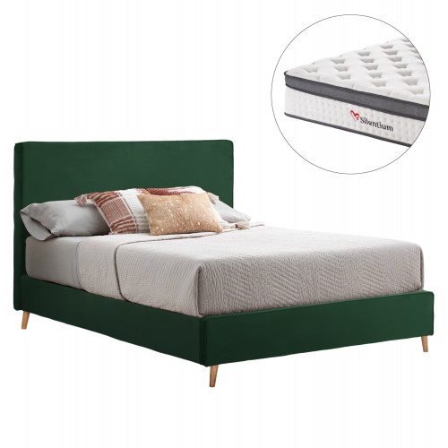 ΚΡΕΒΑΤΙ ΔΙΠΛΟ ΜΕ ΣΤΡΩΜΑ INDRA HM10810 13 ΚΥΠΑΡΙΣΣΙ ΒΕΛΟΥΔΟ--ΓΙΑ ΣΤΡΩΜΑ 160x200εκ c546630