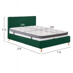 ΚΡΕΒΑΤΙ ΔΙΠΛΟ ΜΕ ΣΤΡΩΜΑ INDRA HM10810 13 ΚΥΠΑΡΙΣΣΙ ΒΕΛΟΥΔΟ--ΓΙΑ ΣΤΡΩΜΑ 160x200εκ c546630
