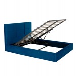ΚΡΕΒΑΤΙ ΜΕ ΣΤΡΩΜΑ ΑΠΟΘ ΧΩΡΟ BRILEY HM10807 08 ΜΠΛΕ ΒΕΛΟΥΔΟ--ΓΙΑ ΣΤΡΩΜΑ 160x200εκ c546637