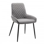 STONE ΚΑΡΕΚΛΑ ΓΚΡΙ ΑΝΟΙΧΤΟ ΜΑΥΡΟ 53x57x88cm SET 4τμχ c546639
