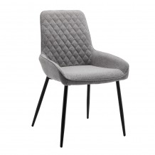 STONE ΚΑΡΕΚΛΑ ΓΚΡΙ ΑΝΟΙΧΤΟ ΜΑΥΡΟ 53x57x88cm SET 4τμχ c546639