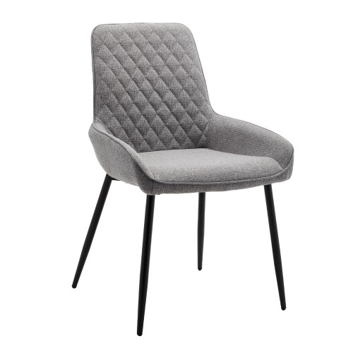STONE ΚΑΡΕΚΛΑ ΓΚΡΙ ΑΝΟΙΧΤΟ ΜΑΥΡΟ 53x57x88cm SET 4τμχ c546639