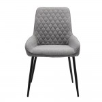 STONE ΚΑΡΕΚΛΑ ΓΚΡΙ ΑΝΟΙΧΤΟ ΜΑΥΡΟ 53x57x88cm SET 4τμχ c546639