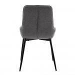 STONE ΚΑΡΕΚΛΑ ΓΚΡΙ ΑΝΟΙΧΤΟ ΜΑΥΡΟ 53x57x88cm SET 4τμχ c546639
