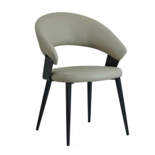 SELENE ΚΑΡΕΚΛΑ ΚΡΕΜ ΜΑΥΡΟ 49x50x82cm SET 2τμχ c546642