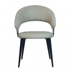 SELENE ΚΑΡΕΚΛΑ ΚΡΕΜ ΜΑΥΡΟ 49x50x82cm SET 2τμχ c546642