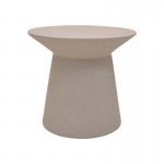 Τραπέζι σαλονιού Peble pakoworld MGO cappuccino Φ55x50εκ c546766