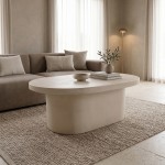 Τραπέζι σαλονιού Vooge pakoworld MGO κρέμ 100x64x39εκ c546776