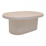 Τραπέζι σαλονιού Vooge pakoworld MGO κρέμ 100x64x39εκ c546776