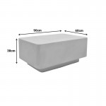 Τραπέζι σαλονιού Nerde pakoworld MGO κρέμ 90x60x38εκ c546781