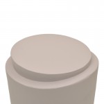 Βοηθητικό τραπέζι Fortox pakoworld MGO cappuccino Φ40x49 5εκ c546783