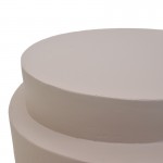 Βοηθητικό τραπέζι Fortox pakoworld MGO cappuccino Φ40x49 5εκ c546783