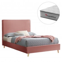 ΚΡΕΒΑΤΙ ΗΜΙΔΙΠΛΟ ΜΕ ΣΤΡΩΜΑ MAYLIN HM10758 02 ΒΕΛΟΥΔΟ ΣΑΠΙΟ ΜΗΛΟ--ΣΤΡΩΜΑ 120Χ200εκ c546791