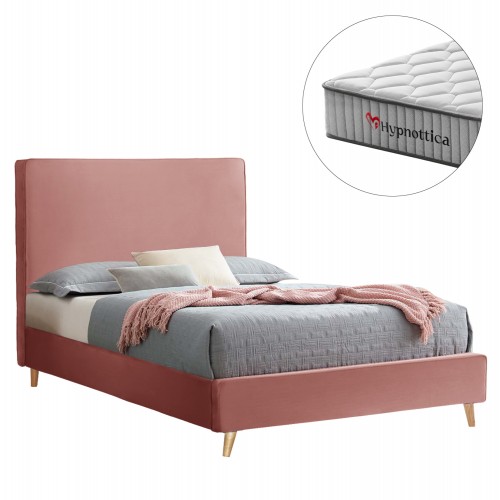 ΚΡΕΒΑΤΙ ΗΜΙΔΙΠΛΟ ΜΕ ΣΤΡΩΜΑ MAYLIN HM10758 02 ΒΕΛΟΥΔΟ ΣΑΠΙΟ ΜΗΛΟ--ΣΤΡΩΜΑ 120Χ200εκ c546791