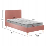 ΚΡΕΒΑΤΙ ΗΜΙΔΙΠΛΟ ΜΕ ΣΤΡΩΜΑ MAYLIN HM10758 02 ΒΕΛΟΥΔΟ ΣΑΠΙΟ ΜΗΛΟ--ΣΤΡΩΜΑ 120Χ200εκ c546791