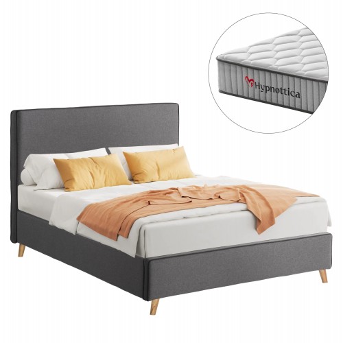 ΚΡΕΒΑΤΙ ΗΜΙΔΙΠΛΟ ΜΕ ΣΤΡΩΜΑ MAYLIN HM10758 10 ΓΚΡΙ ΥΦΑΣΜΑ--ΣΤΡΩΜΑ 120Χ200εκ c546793