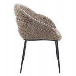 ΠΟΛΥΘΡΟΝΑ ΤΡΑΠΕΖΑΡΙΑΣ DRENNY HM18424 03 TAUPE ΥΦΑΣΜΑ-ΜΕΤΑΛ ΜΑΥΡΑ ΠΟΔΙΑ 62x62x87Υεκ SET 2τμχ c546794