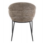 ΠΟΛΥΘΡΟΝΑ ΤΡΑΠΕΖΑΡΙΑΣ DRENNY HM18424 03 TAUPE ΥΦΑΣΜΑ-ΜΕΤΑΛ ΜΑΥΡΑ ΠΟΔΙΑ 62x62x87Υεκ SET 2τμχ c546794