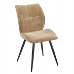 ΚΑΡΕΚΛΑ ΤΡΑΠΕΖΑΡΙΑΣ GAFF HM18425 03 TAUPE ΥΦΑΣΜΑ-ΜΕΤΑΛ ΜΑΥΡΑ ΠΟΔΙΑ 50x67x89Υεκ SET 2τμχ c546796