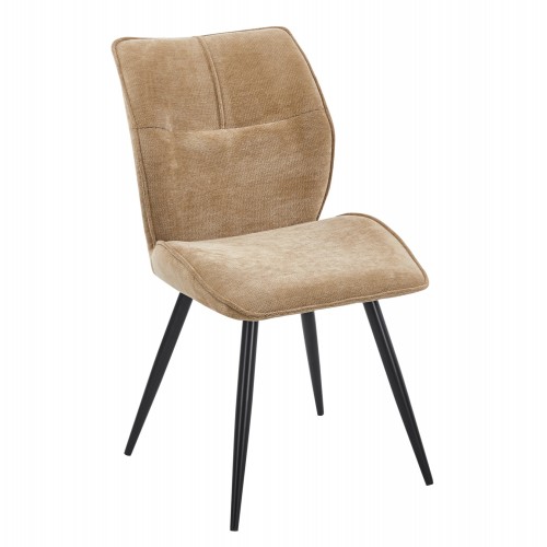 ΚΑΡΕΚΛΑ ΤΡΑΠΕΖΑΡΙΑΣ GAFF HM18425 03 TAUPE ΥΦΑΣΜΑ-ΜΕΤΑΛ ΜΑΥΡΑ ΠΟΔΙΑ 50x67x89Υεκ SET 2τμχ c546796