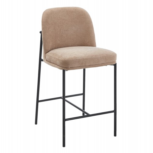 ΣΚΑΜΠΟ ΜΠΑΡ ΜΕΣ ΥΨΟΥΣ MANIDO HM18427 02 TAUPE ΥΦΑΣΜΑ-ΜΕΤΑΛ ΜΑΥΡΟΣ ΣΚΕΛΕΤΟΣ 47x54x94Υεκ SET 2τμχ c546800