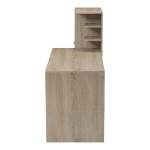 Γραφείο εργασίας με βιβλιοθήκη Felanbo pakoworld sonoma 160x60x125εκ c546842