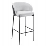 ΣΚΑΜΠΟ ΜΠΑΡ DETTON HM18430 01 ΓΚΡΙ ΥΦΑΣΜΑ-ΜΕΤΑΛ ΜΑΥΡΟΣ ΣΚΕΛΕΤΟΣ 44x51x98Υεκ SET 2τμχ c546883