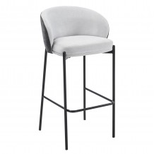 ΣΚΑΜΠΟ ΜΠΑΡ DETTON HM18430 01 ΓΚΡΙ ΥΦΑΣΜΑ-ΜΕΤΑΛ ΜΑΥΡΟΣ ΣΚΕΛΕΤΟΣ 44x51x98Υεκ SET 2τμχ c546883