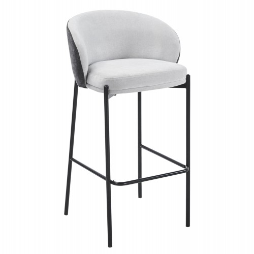 ΣΚΑΜΠΟ ΜΠΑΡ DETTON HM18430 01 ΓΚΡΙ ΥΦΑΣΜΑ-ΜΕΤΑΛ ΜΑΥΡΟΣ ΣΚΕΛΕΤΟΣ 44x51x98Υεκ SET 2τμχ c546883
